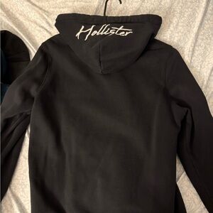 Hollister Black Jacket with White Logo